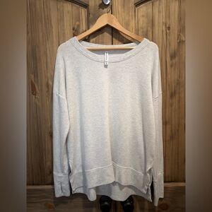 Athleta Coaster Luxe Recover Sweatshirt Heather Gray XL